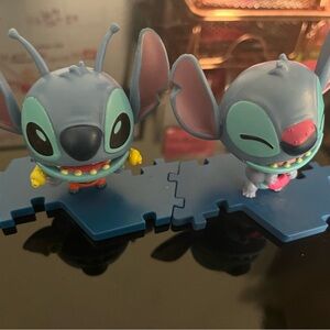 Disney Stitch Action Figures - Blue and Pink